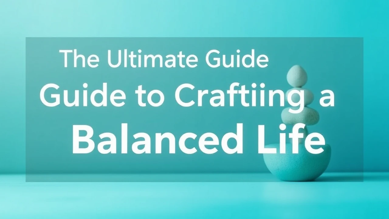 The Ultimate Guide to Crafting a Balanced Life