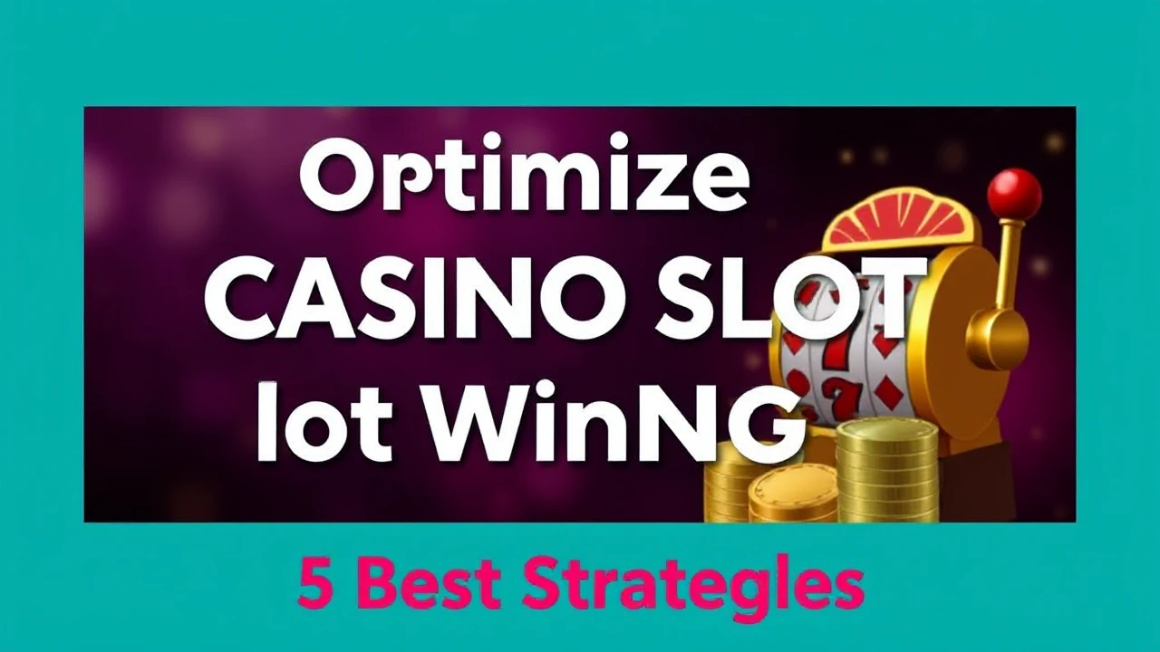 Optimize Your Casino Slot Winnings: 5 Best Strategies