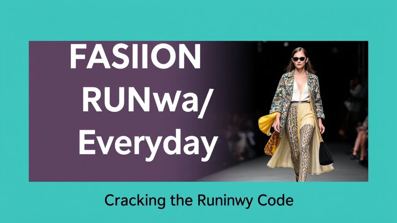 Fashion Fusion: Blending Runway with Everyday Style