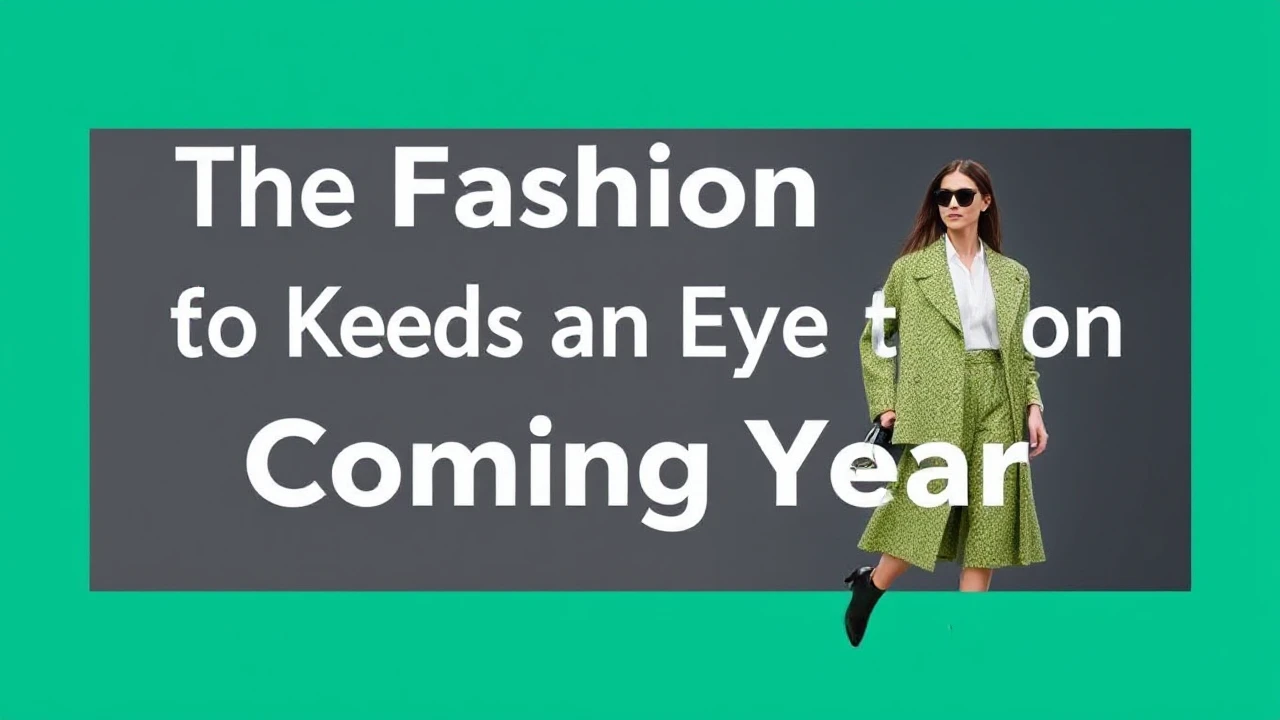 The Fashion Trends to Keep an Eye on in the Coming Year