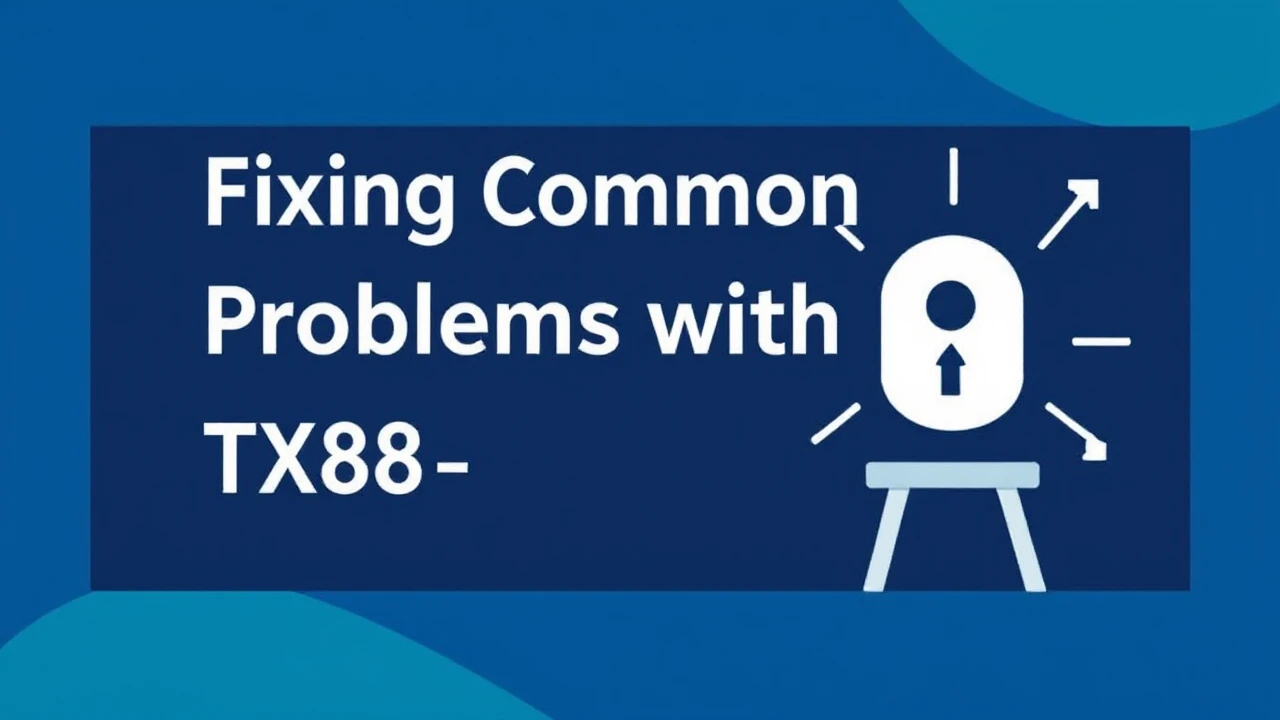Fixing Common Problems with TX88: Step-by-Step Solutions