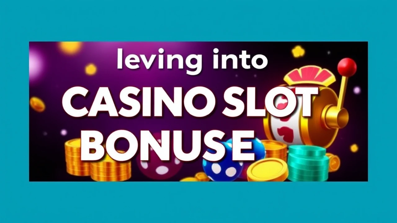 Delving into Casino Slot Bonuses: A Journey for Players