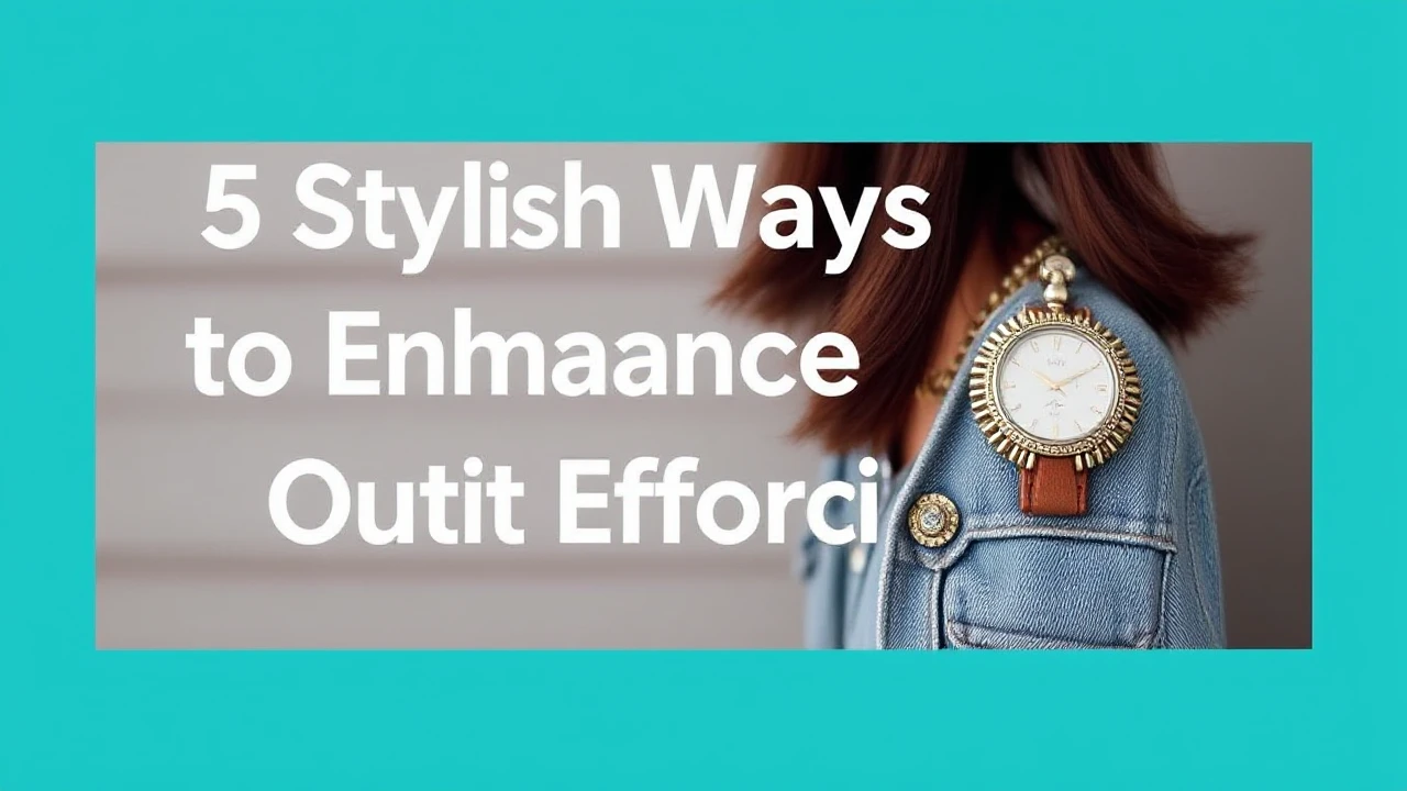5 Stylish Ways to Enhance Your Outfit Effortlessly