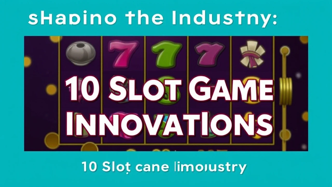 Shaping the Industry: 10 Slot Game Innovations