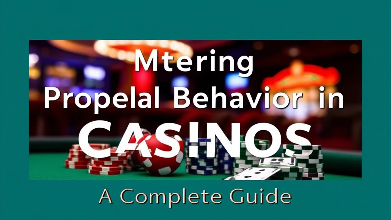 Mastering Proper Behavior in Casinos: A Complete Guide