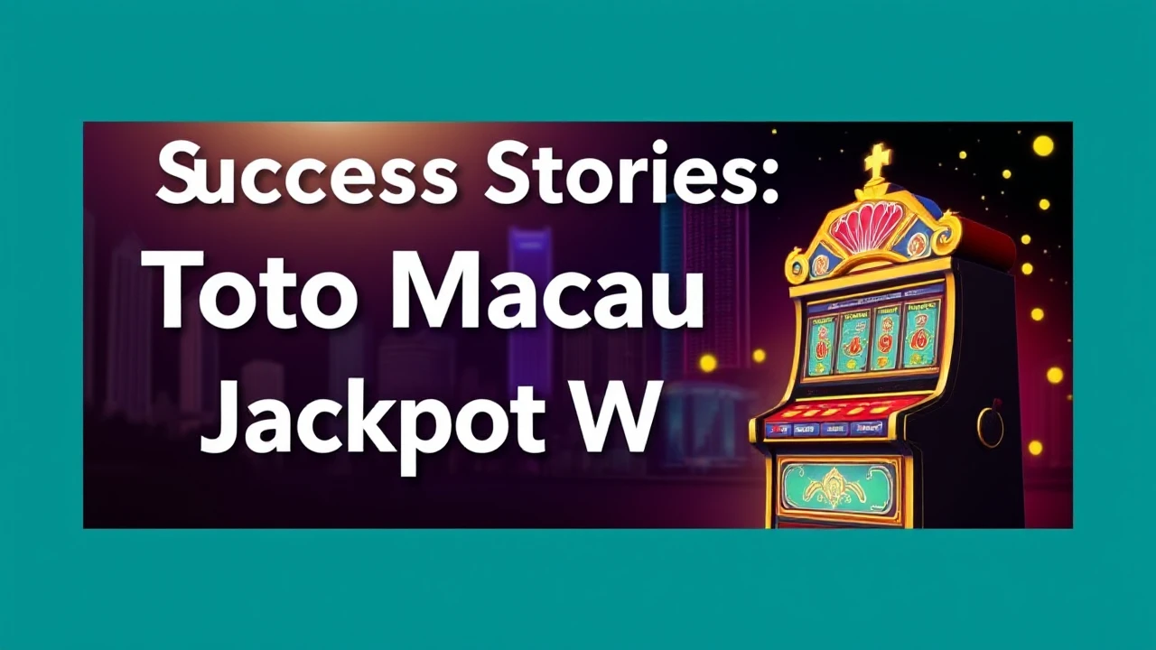 Success Stories: Toto Macau Jackpot Winners