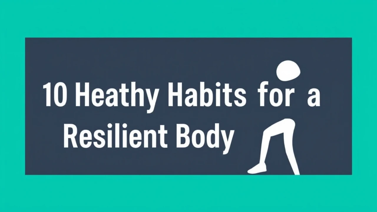 Important 10 Healthy Habits for a Resilient Body and Mind