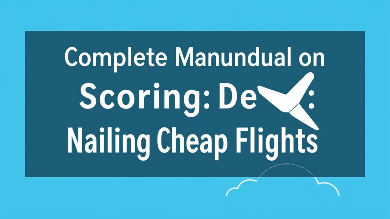 Complete Manual on Scoring Deals: Nailing Cheap Flights