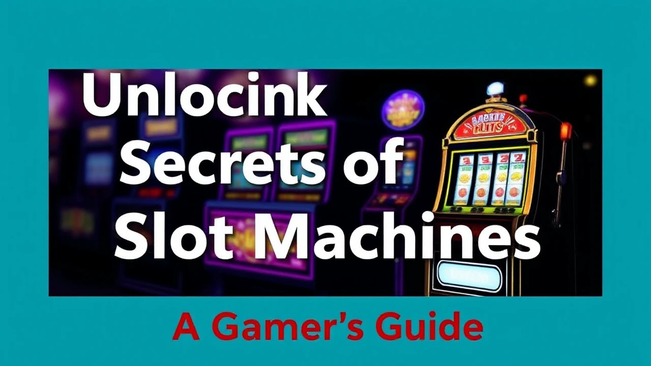Unlocking the Secrets of Slot Machines: A Gamer's Guide
