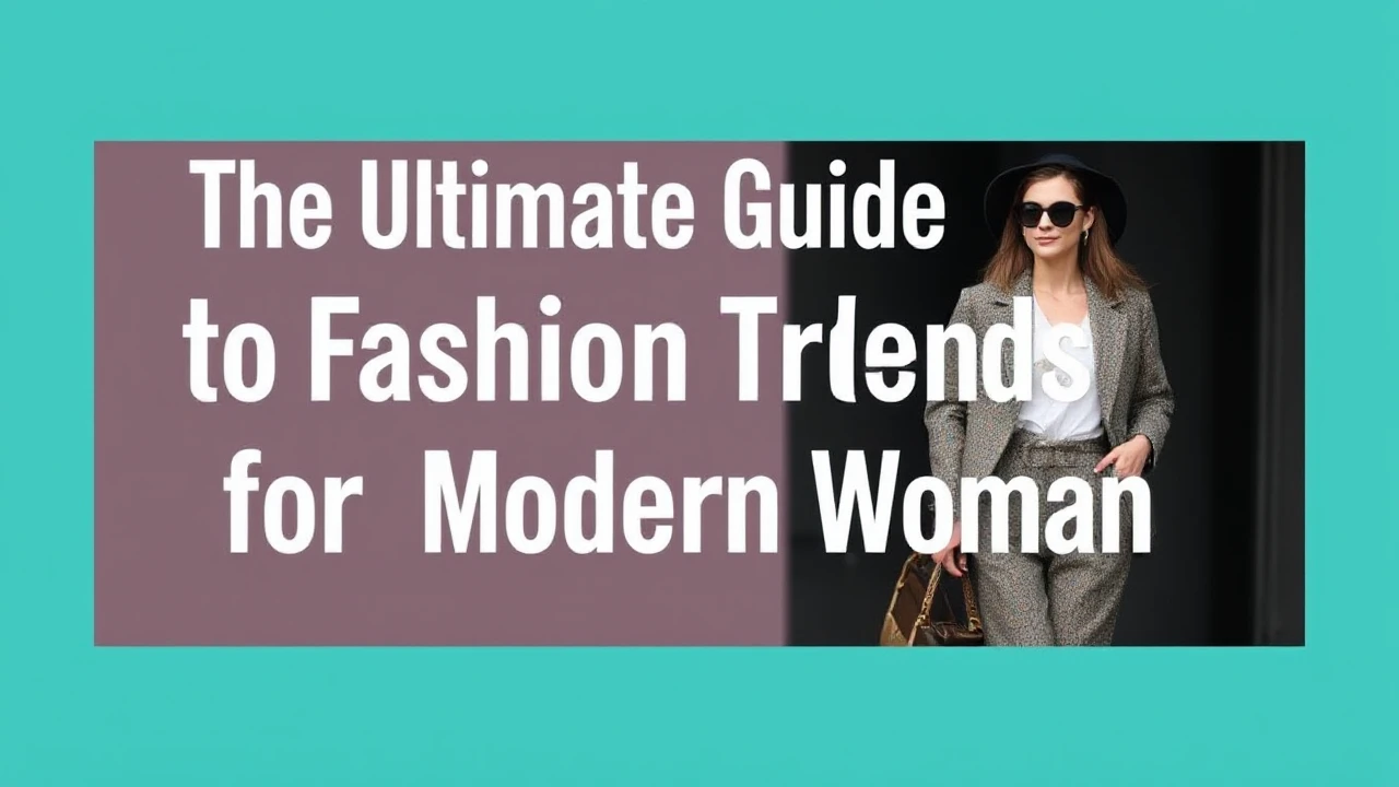 The Ultimate Guide to Fashion Trends for the Modern Woman