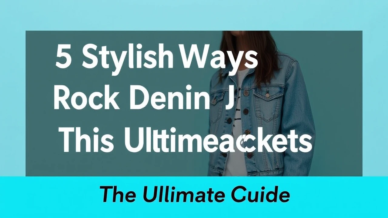 5 Stylish Ways to Rock Denim Jackets This Season: Your Ultimate Guide