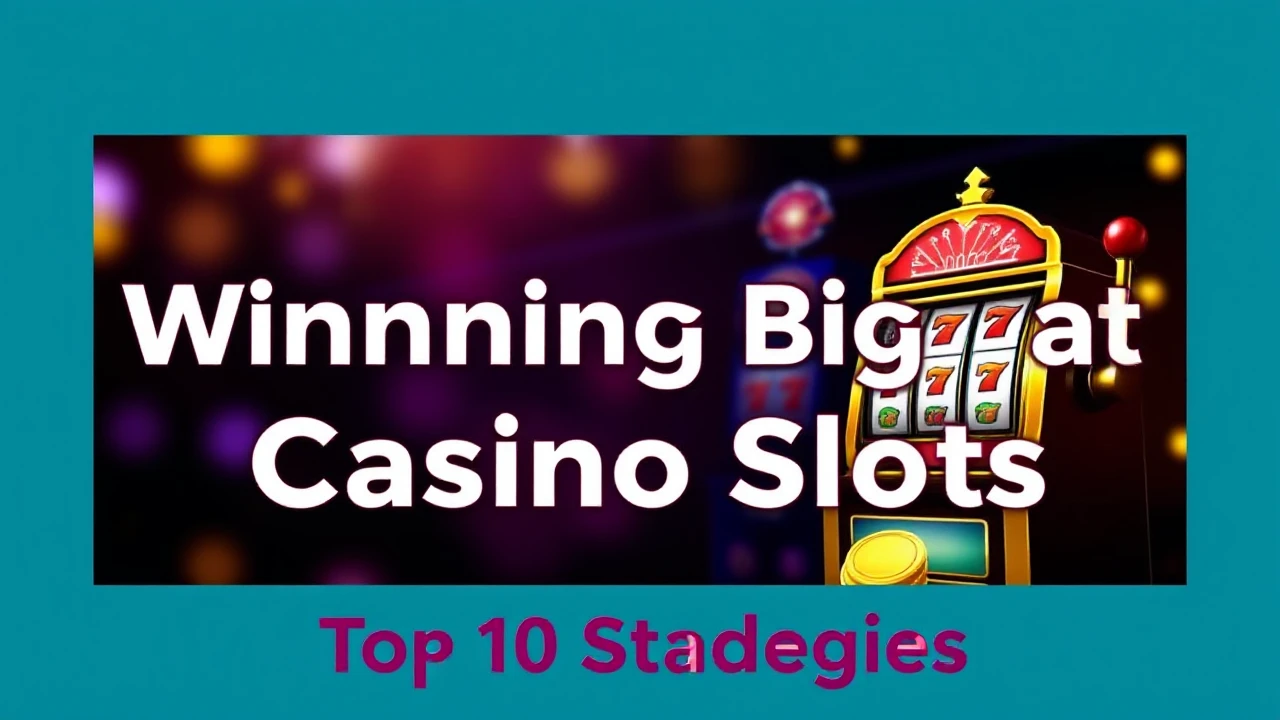 Mastering the Art of Winning Big at Casino Slots: Top 10 Strategies