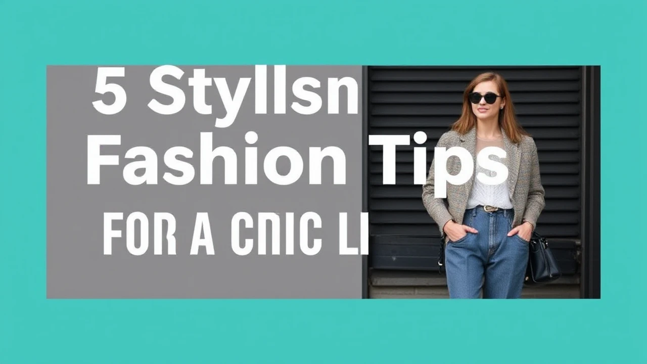 5 Stylish Fashion Tips for a Chic Lifestyle