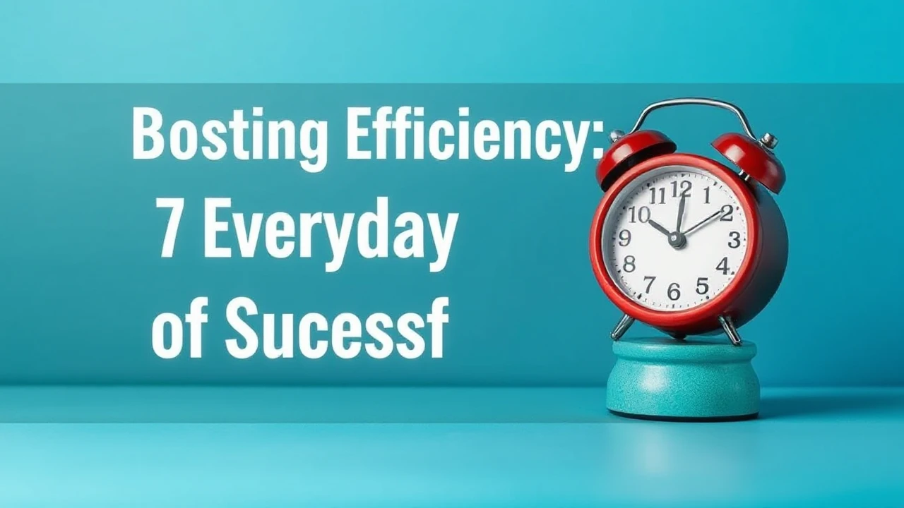 Boosting Efficiency: 7 Everyday Habits of Successful People