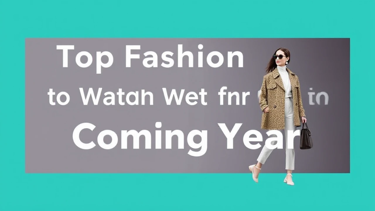 Top Fashion Trends to Watch Out for in the Coming Year
