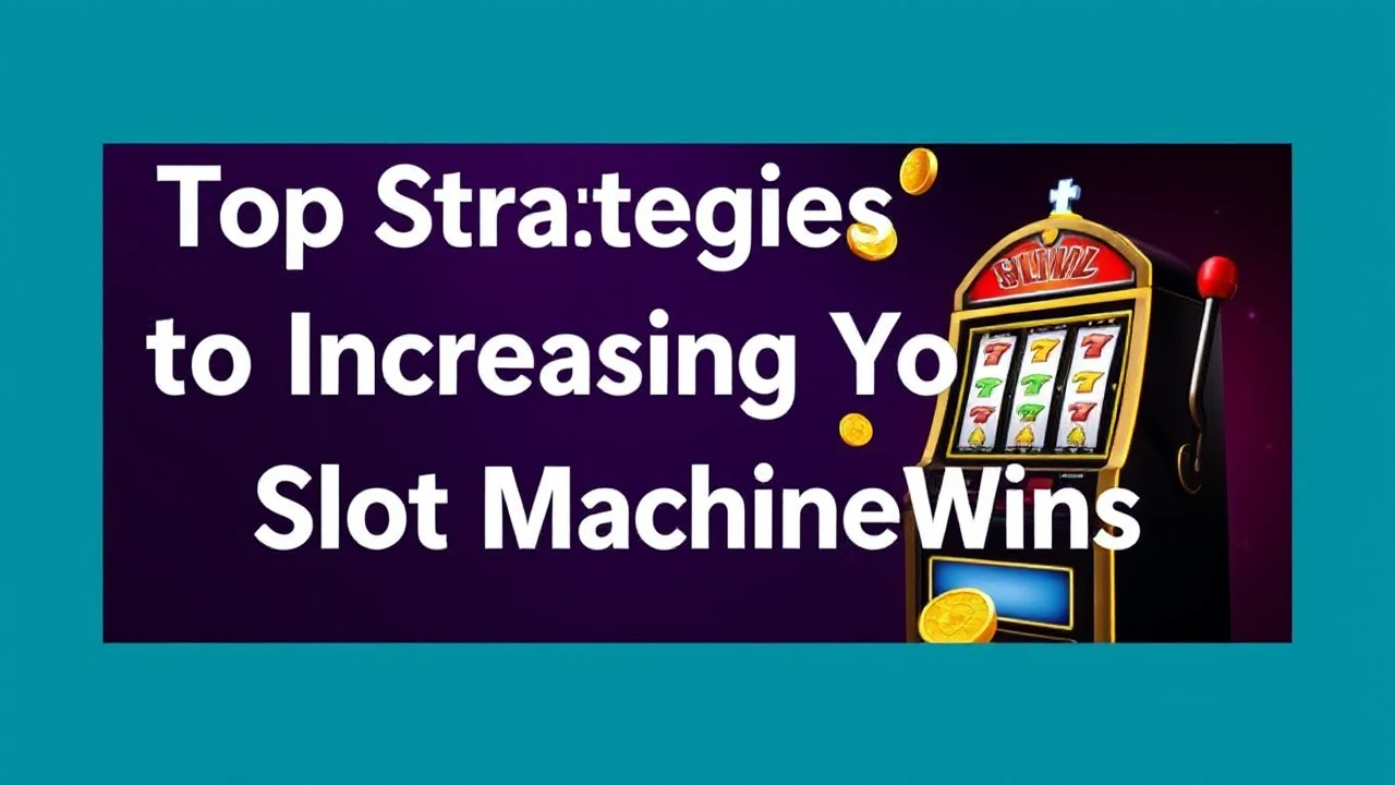 Top Strategies to Increasing Your Slot Machine Wins
