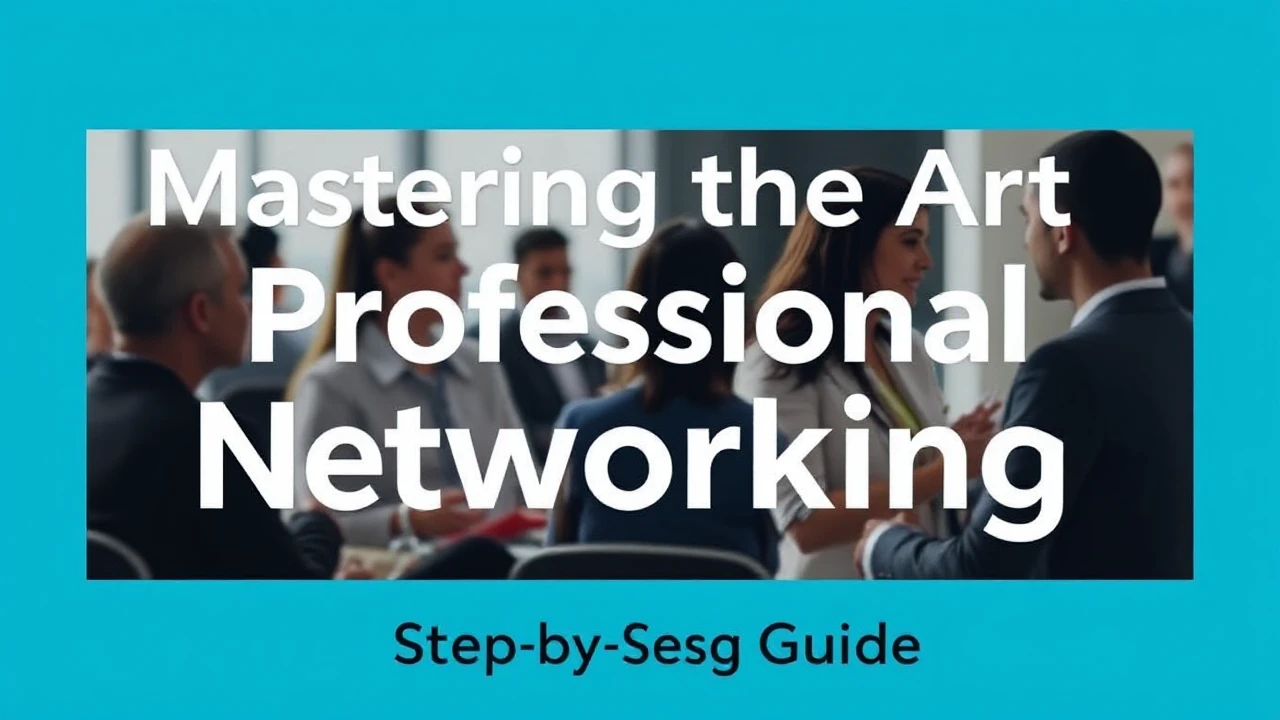 Mastering the Art of Professional Networking: A Step-by-Step Guide