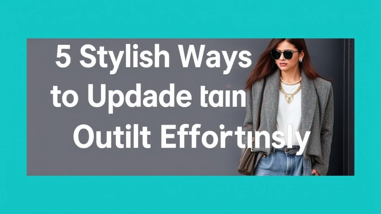 5 Stylish Ways to Upgrade Your Outfit Effortlessly