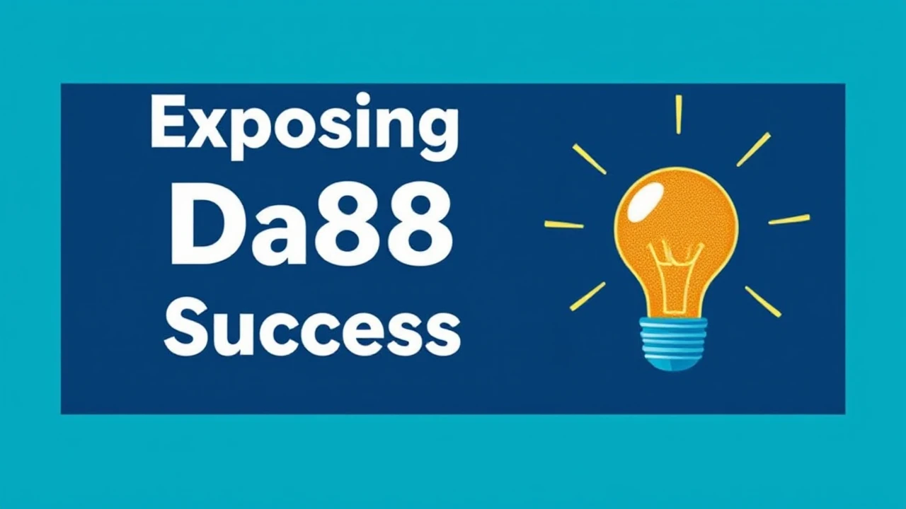 Exposing Da88 Success Secrets: Expert Tips for Attaining Your Goals