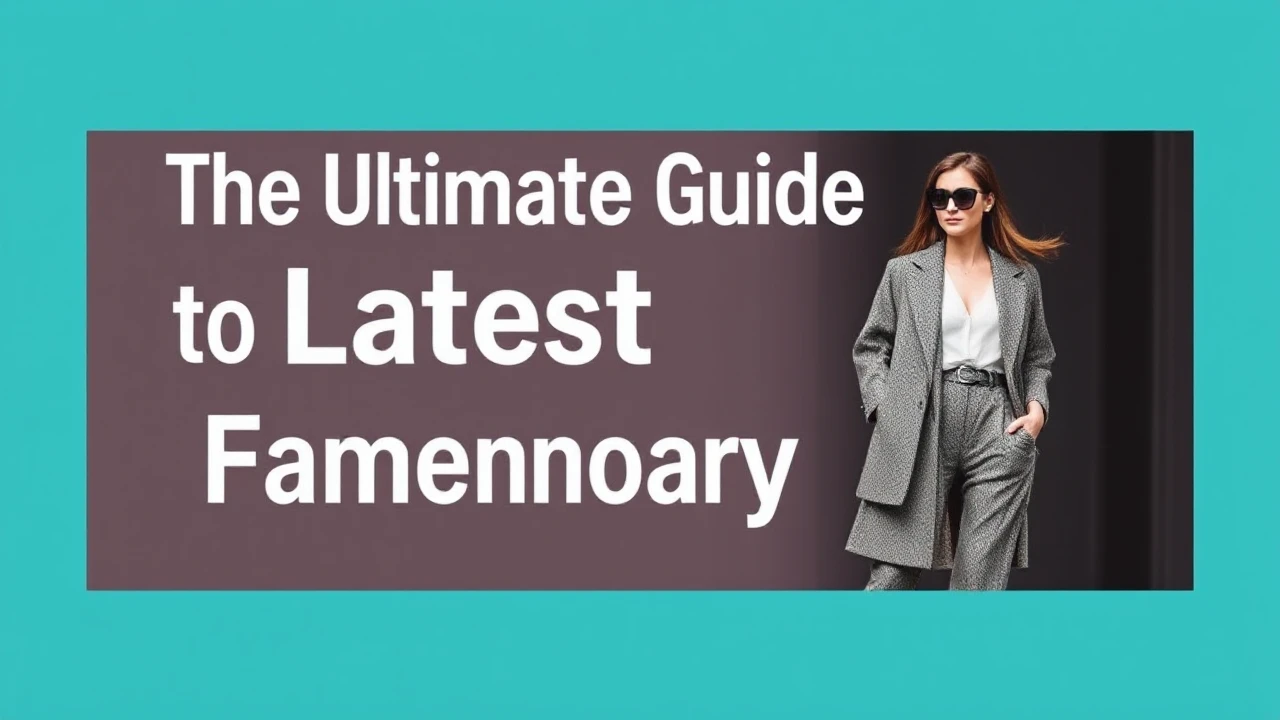 The Ultimate Guide to Latest Fashion for Contemporary Females