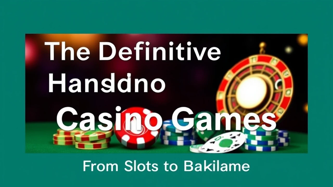 The Definitive Handbook to Casino Games: From Slots to Blackjack