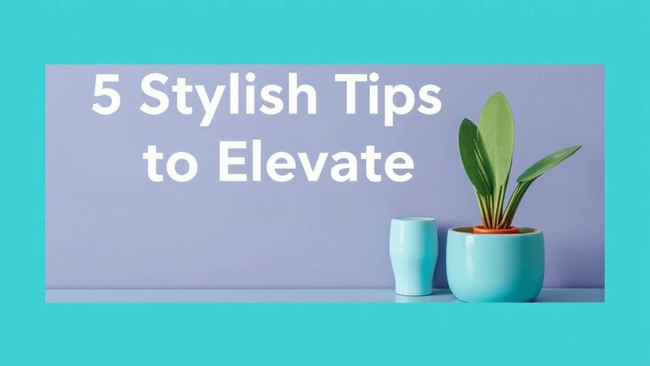 5 Stylish Tips to Elevate Your Lifestyle