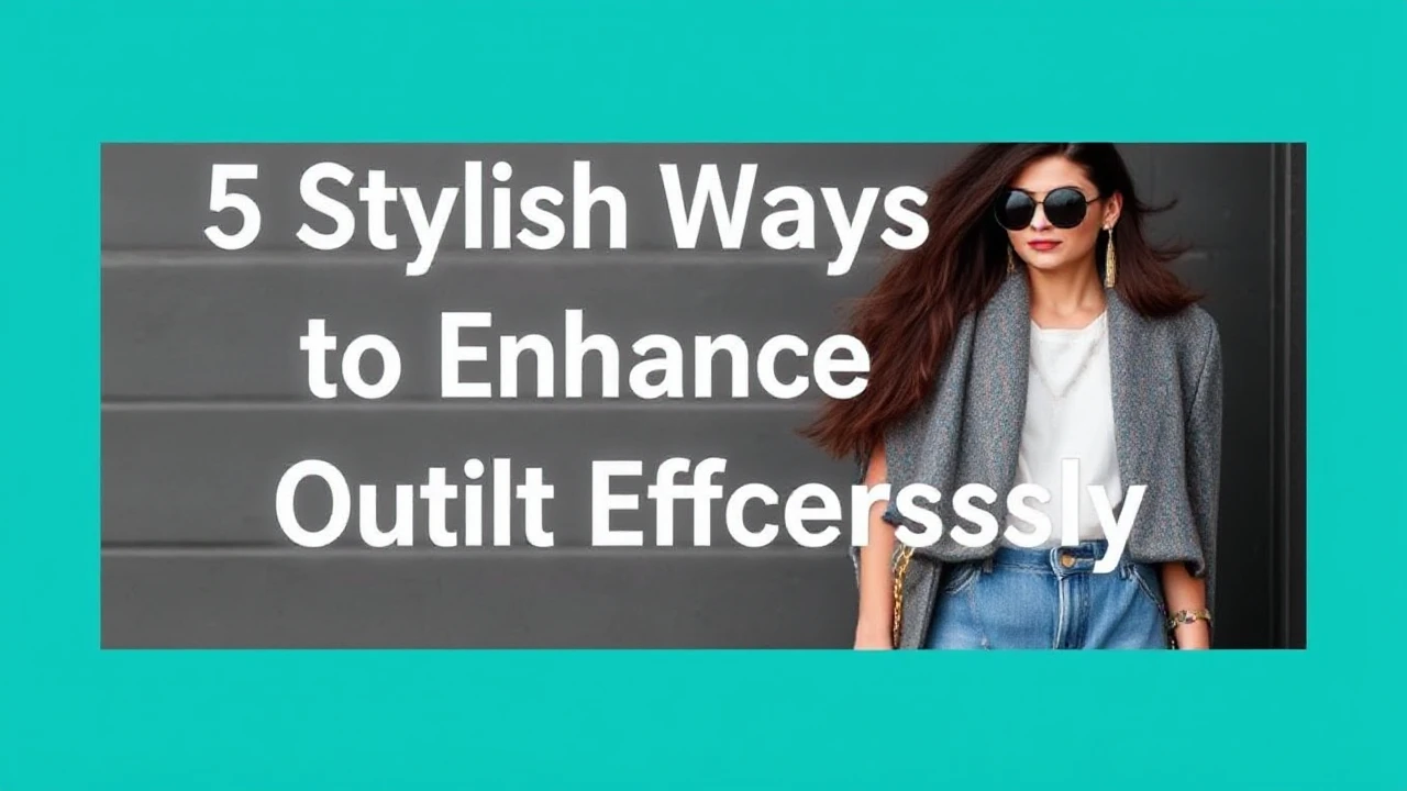 5 Stylish Ways to Enhance Your Outfit Effortlessly