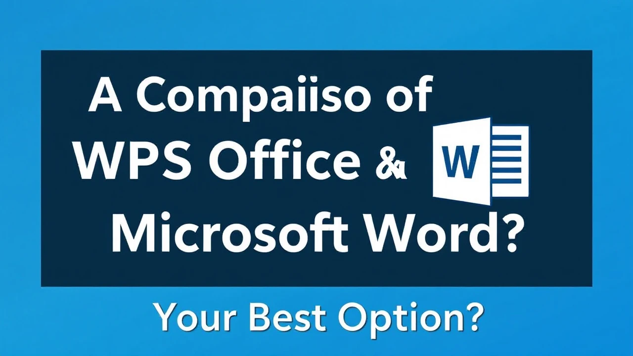 A Comparison of WPS Office and Microsoft Word: Your Best Option?