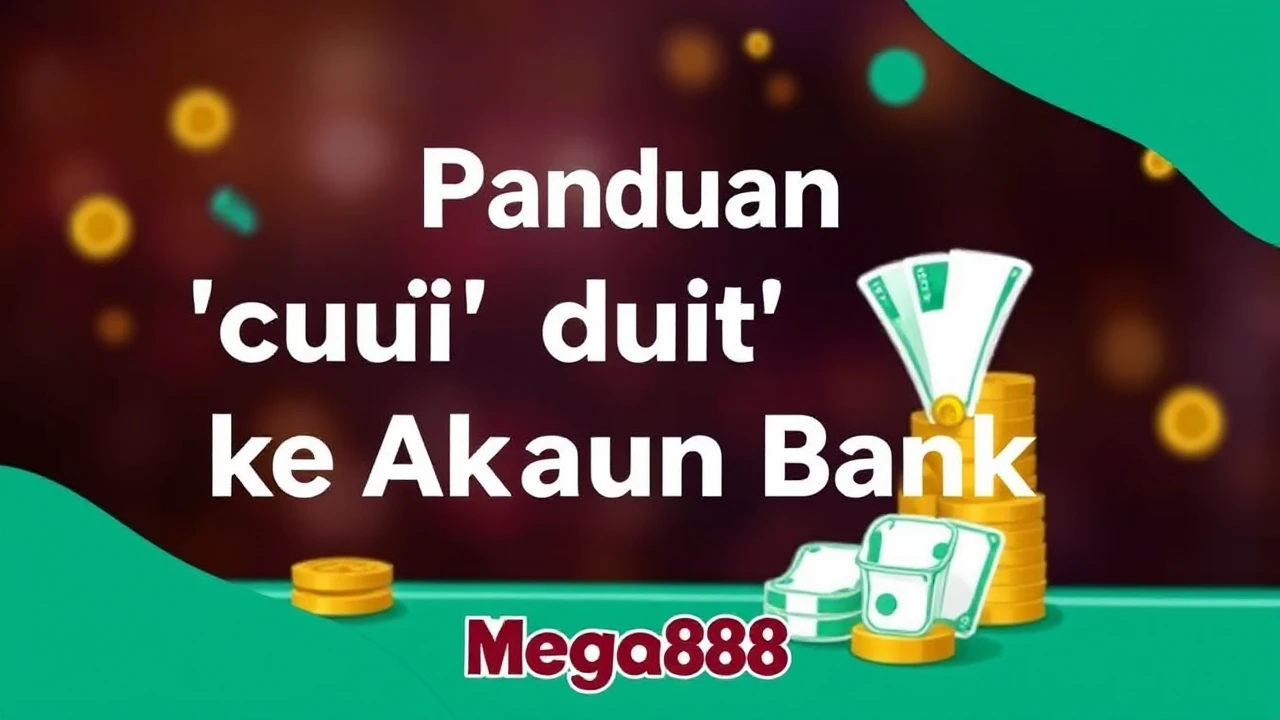 Panduan ‘Cuci’ Duit Mega888 ke Akaun Bank Anda