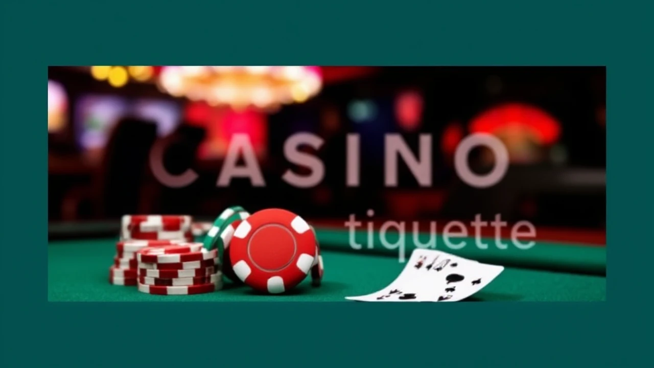 Mastering the Art of Casino Etiquette: Dos and Don'ts