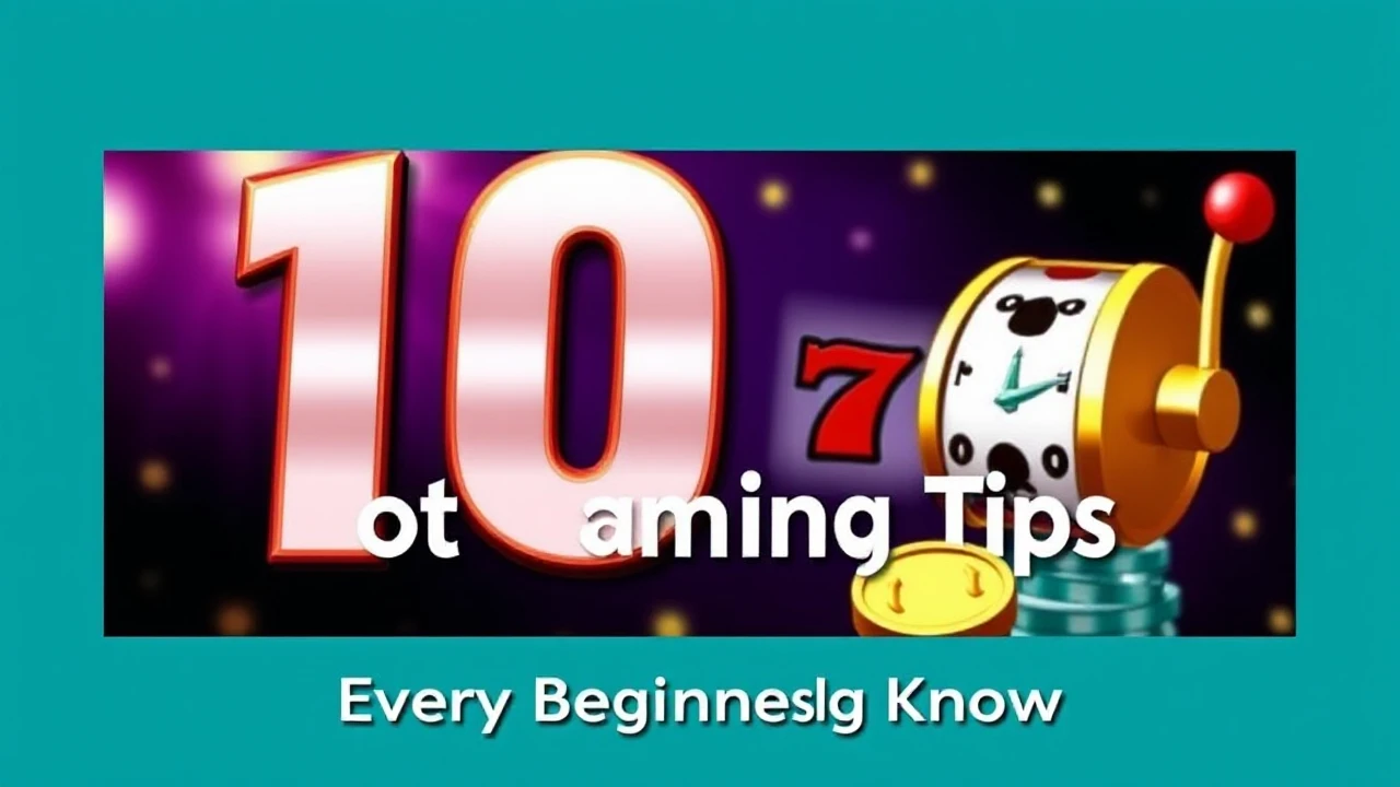 Vital 10 Slot Gaming Tips Every Beginner Should Know