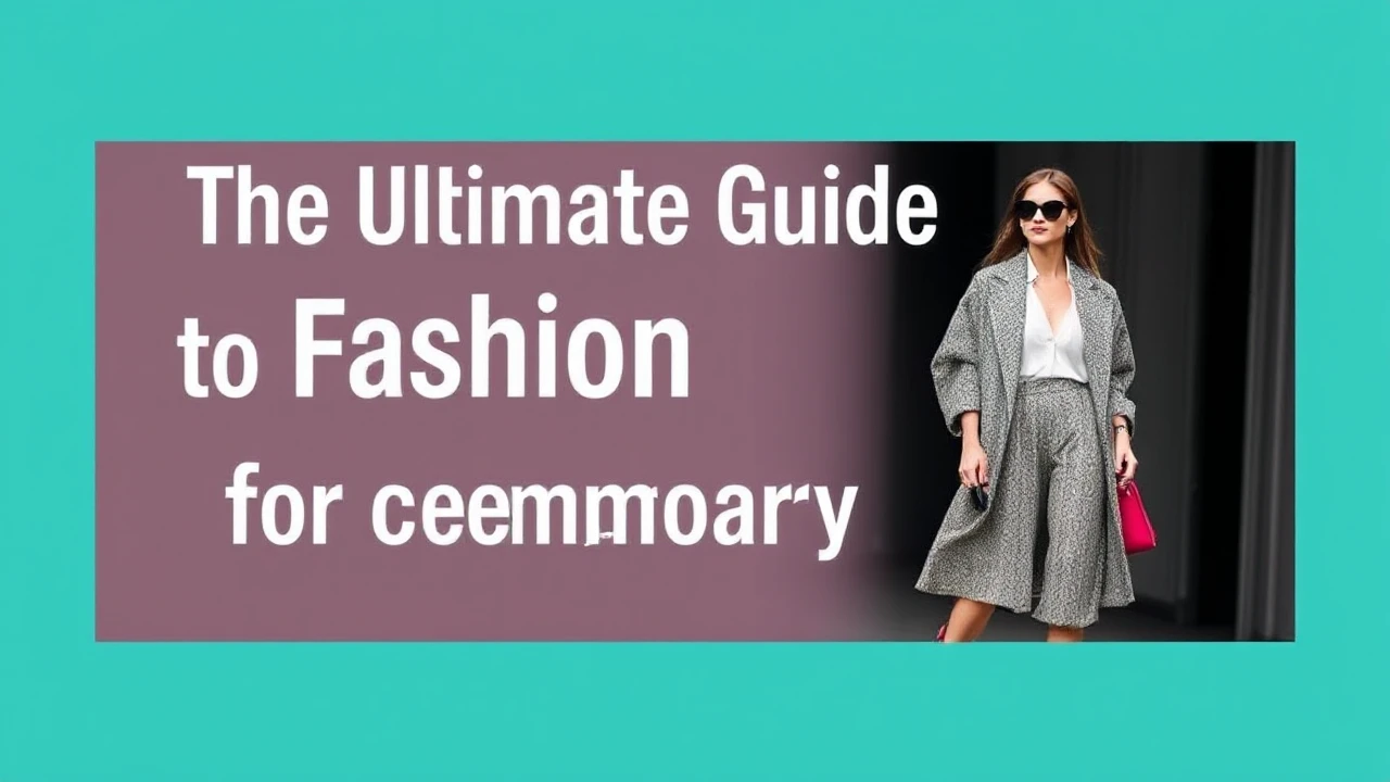 The Ultimate Guide to Fashion Trends for Contemporary Females