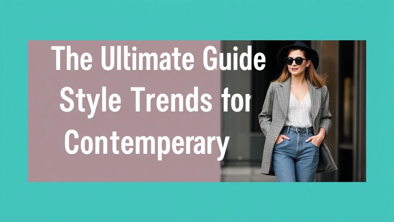The Ultimate Guide to Style Trends for Contemporary Females