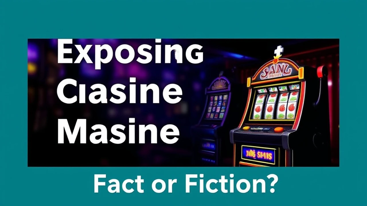 Exposing Internet Casino Machine Myths: Fact or Fiction?