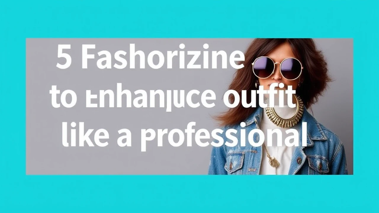 5 Fashionable Techniques to Enhance Your Outfit Like a Professional