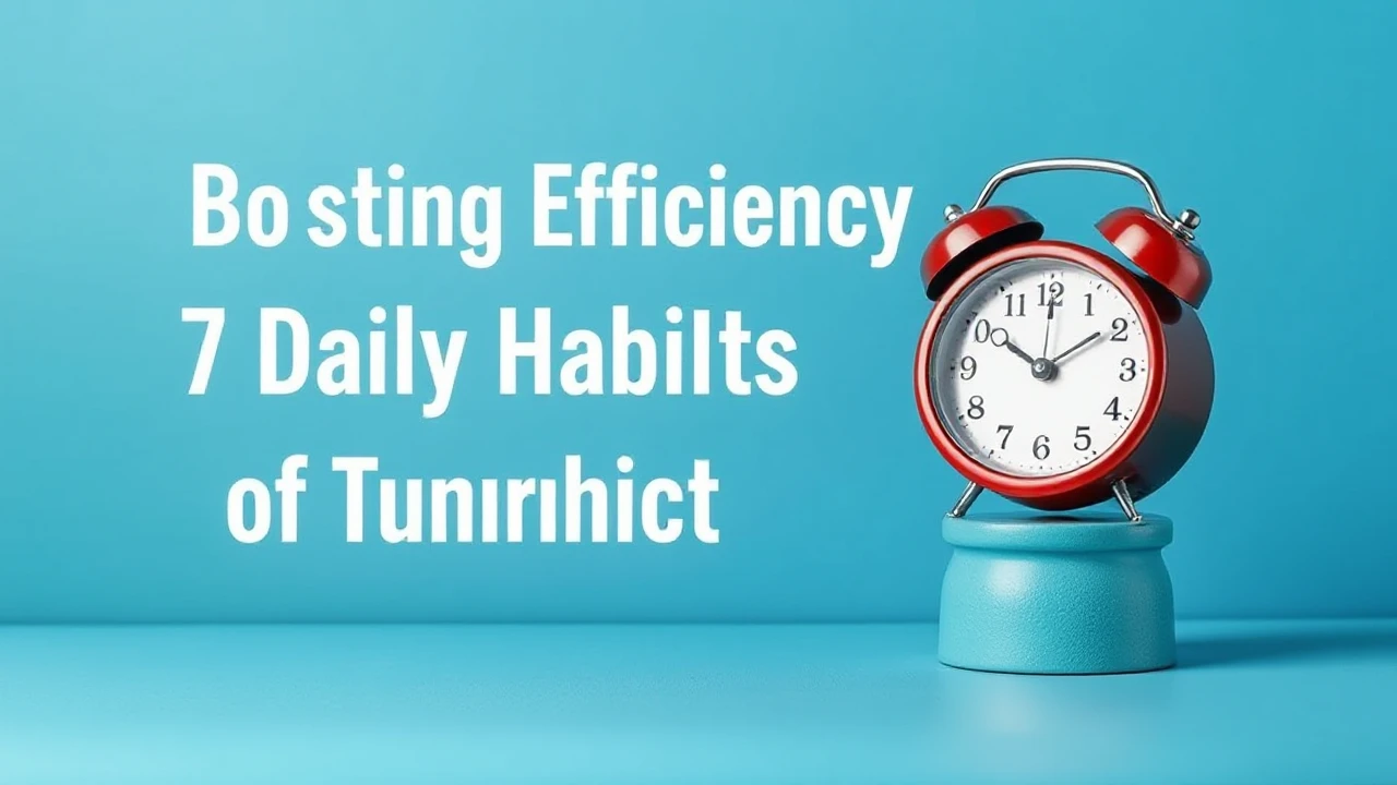 Boosting Efficiency: 7 Daily Habits of Triumphant Individuals