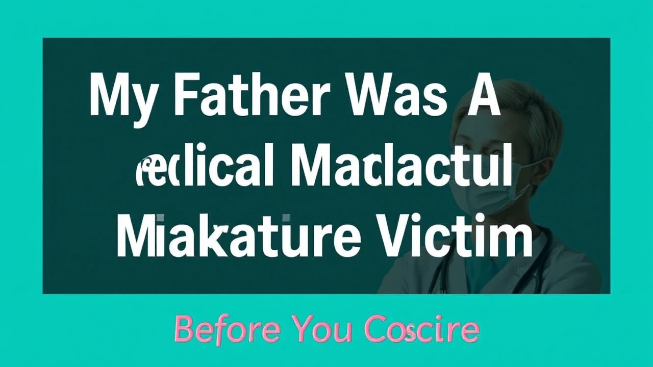 My Father Was A Medical Malpractice Victim - A True Story
