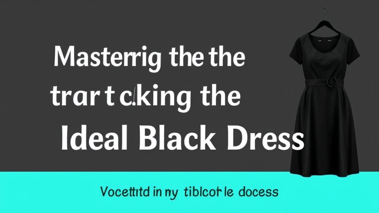 Mastering the Art of Picking the Ideal Little Black Dress