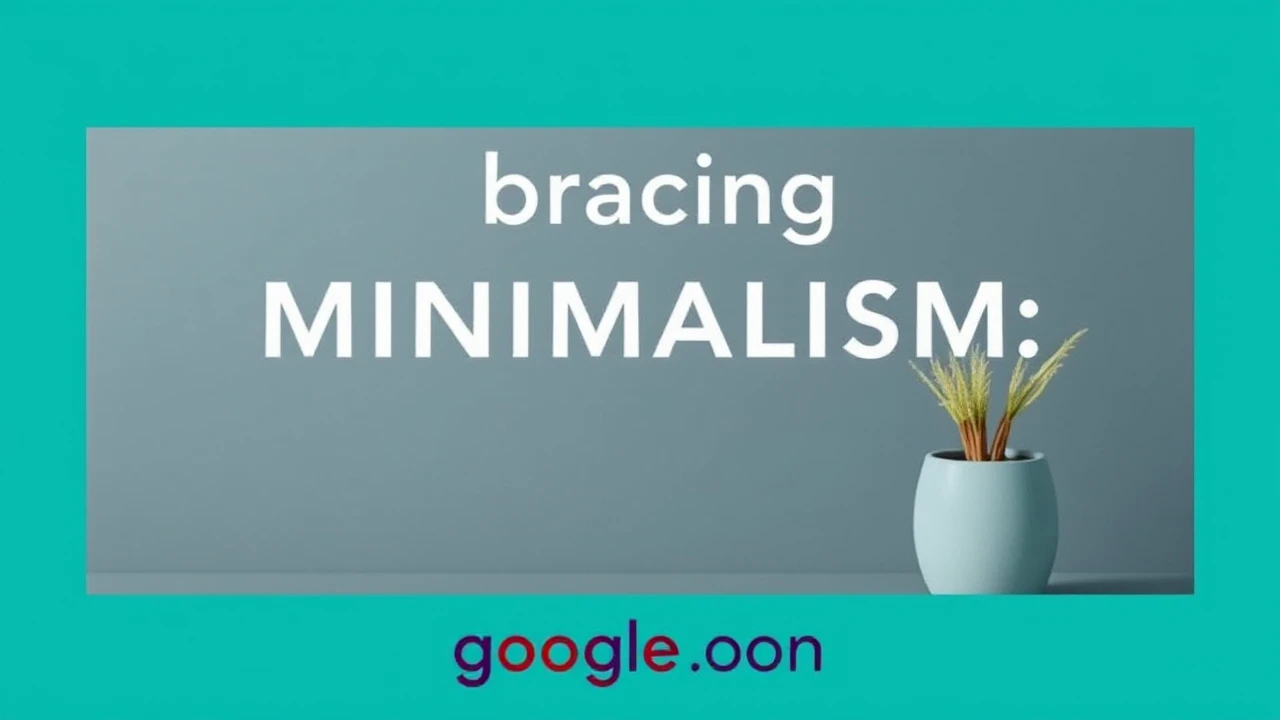 Embracing Minimalism: A Key to Streamlining Your Lifestyle