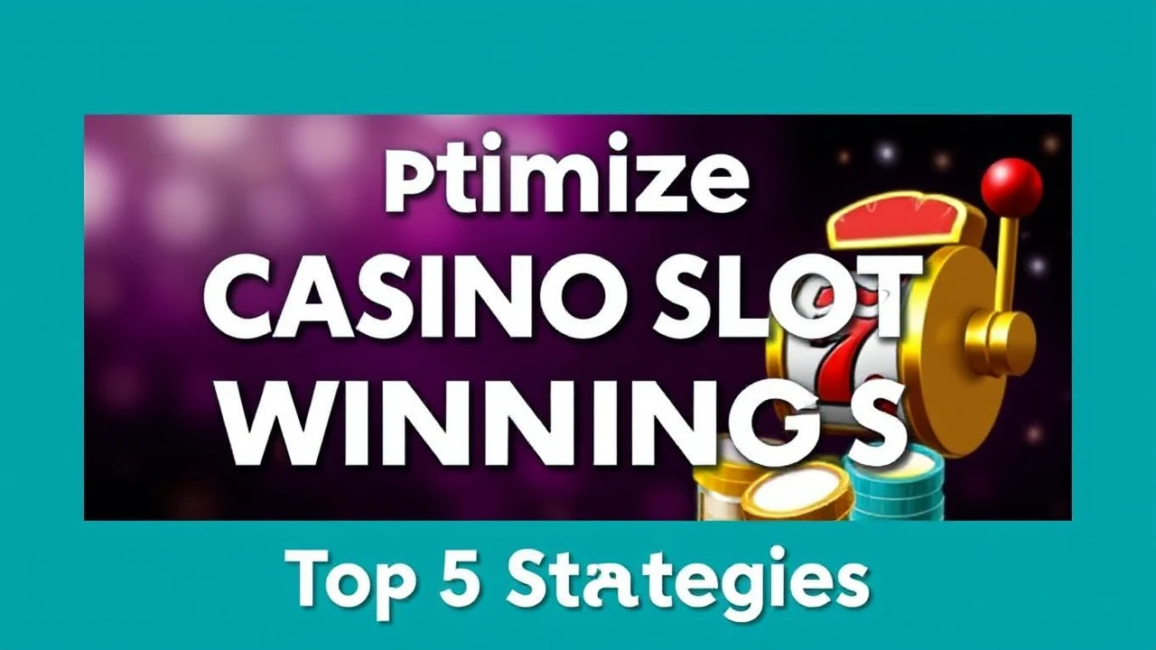 Optimize Your Casino Slot Winnings: Top 5 Strategies