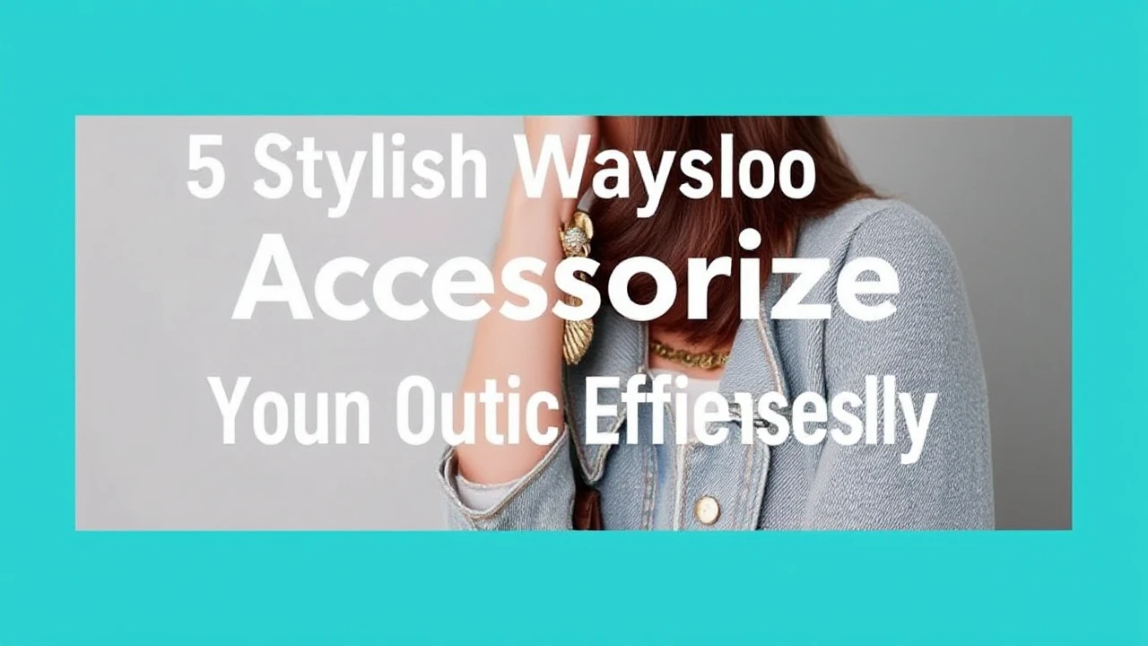 5 Stylish Ways to Accessorize Your Outfit Effortlessly