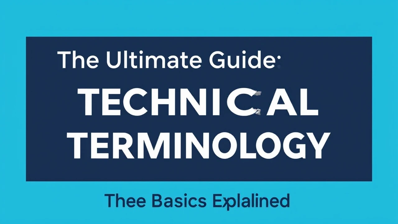 The Ultimate Guide Technical Terminology: The Basics Explained