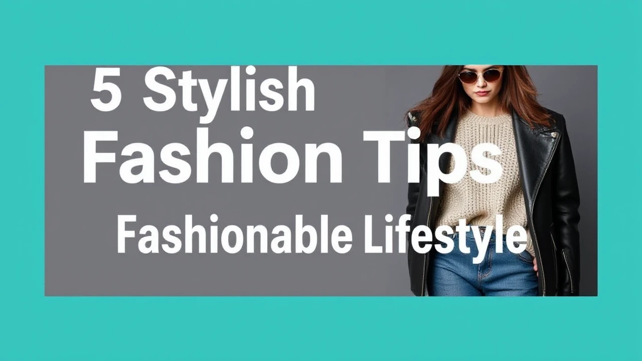 5 Stylish Fashion Tips for a Fashionable Lifestyle