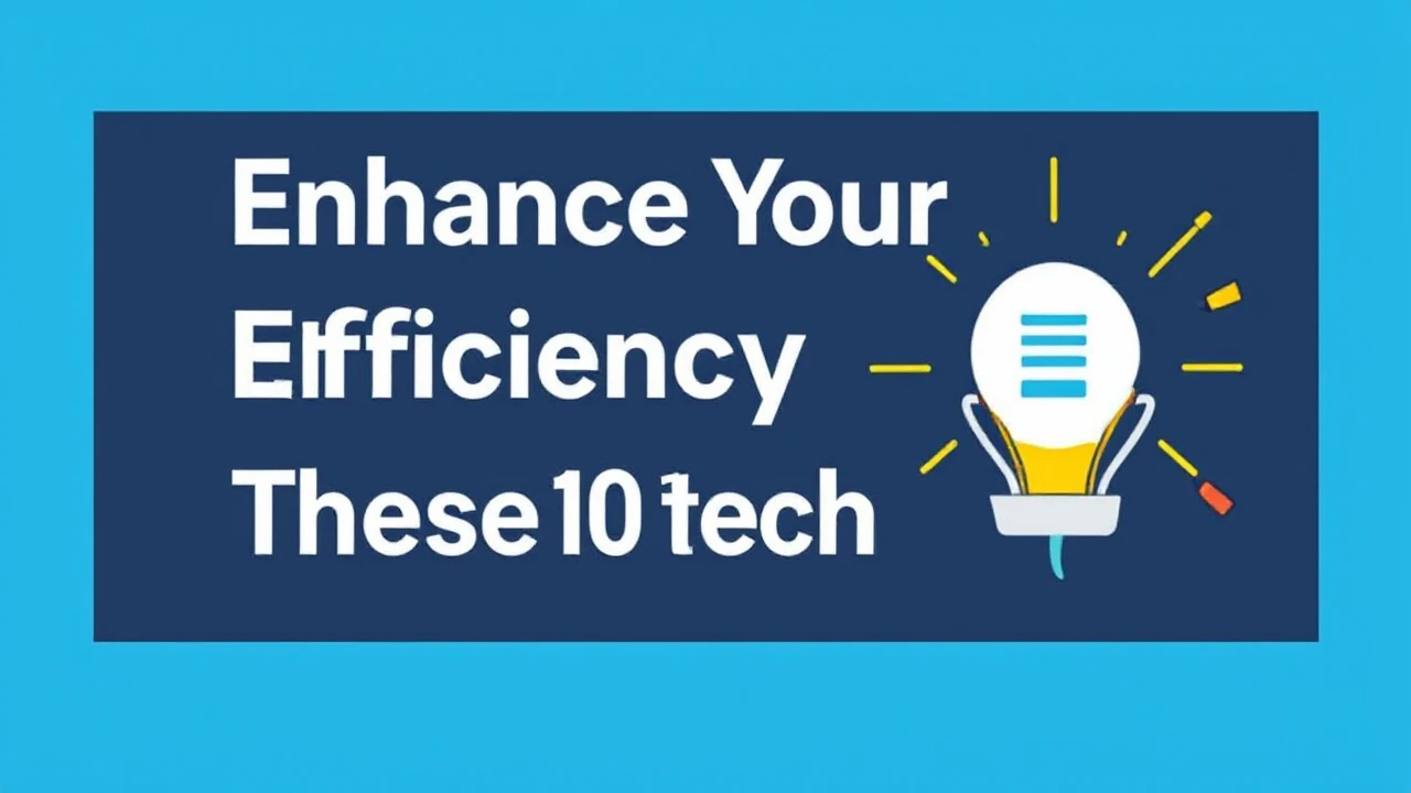 Enhance Your Efficiency with These 10 Tech Hacks