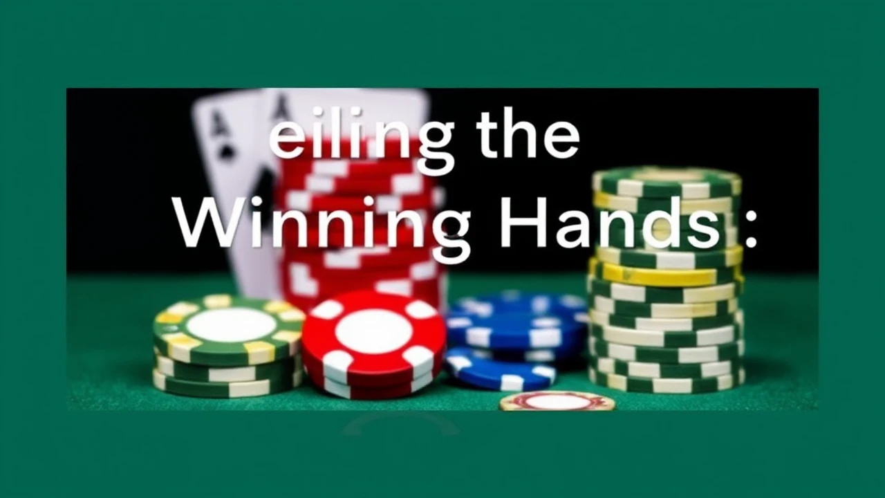 Unveiling the Winning Hands: A Poker Player's Guide