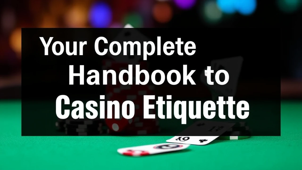 Your Complete Handbook to Casino Etiquette