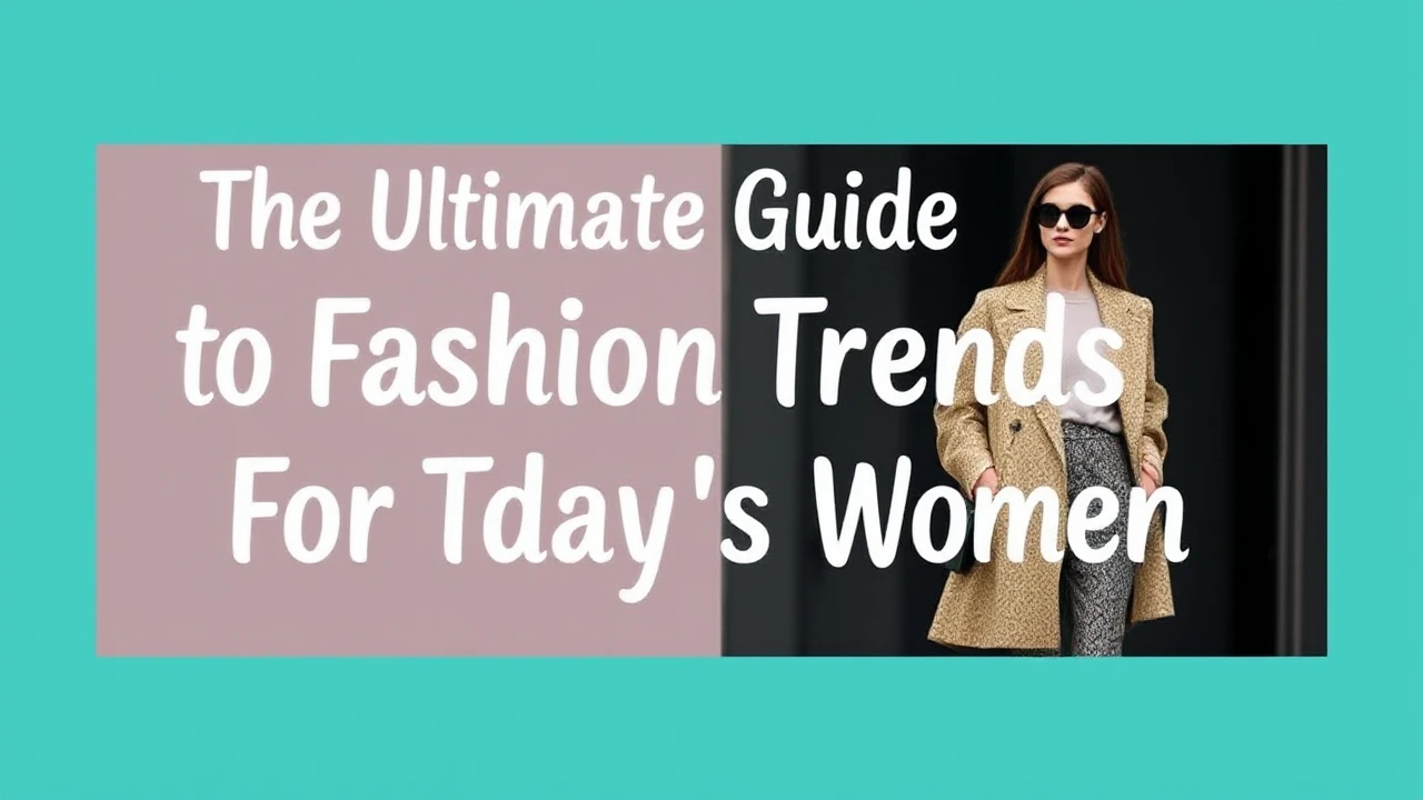 The Ultimate Guide to Fashion Trends for Today's Woman
