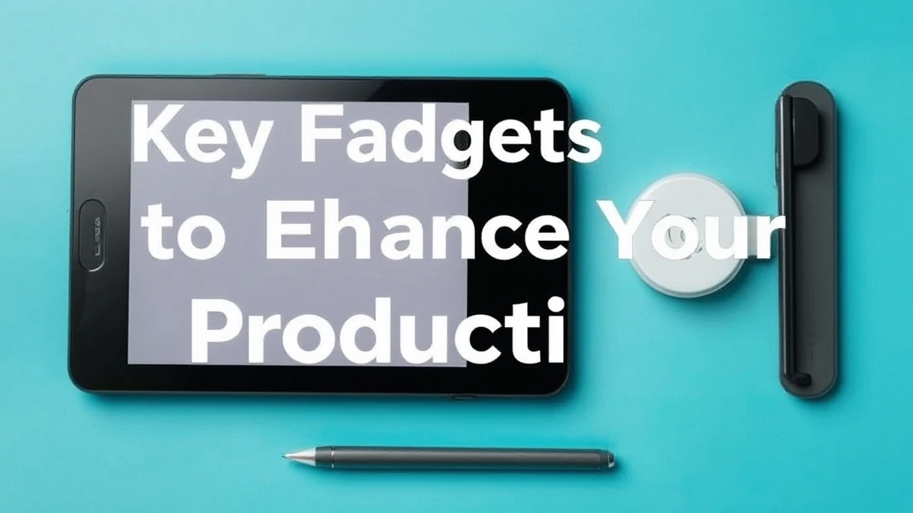 Key Gadgets to Enhance Your Productivity