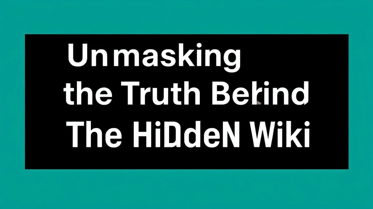 Unmasking the Truth Behind The Hidden Wiki: Debunking Myths and Revealing Facts