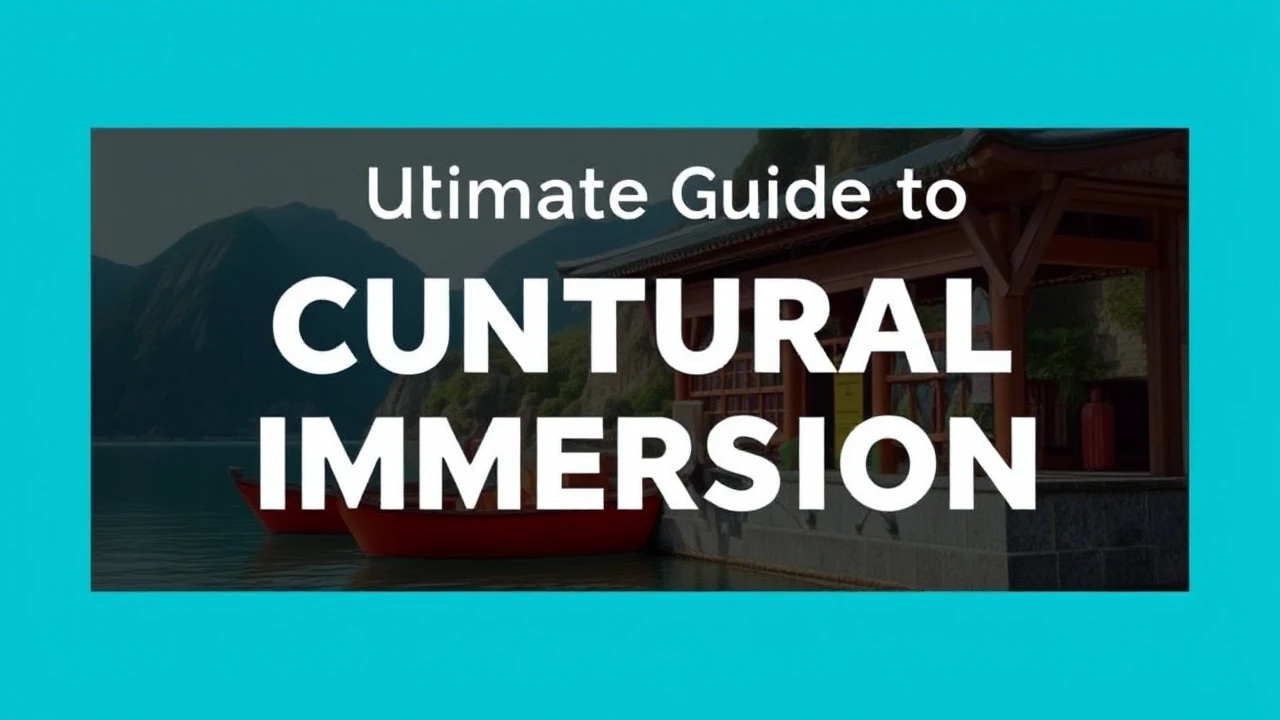 The Ultimate Guide to Cultural Immersion: Embracing Local Traditions While Traveling